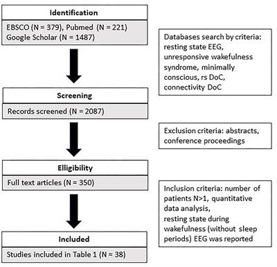 Brain Activity Characteristics of Patients With Disorders of Consciousness in the EEG Resting State Paradigm: A Review